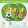 41pcs Soccer Party Supplies ,include 20 Plates, 20 Napkin and 1pcs Tablecloth,Used for Soccer Birthday Party Decoration (Green Soccer III)