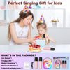 Mini Karaoke Machine with 2 Wireless Microphones, Karaoke Machine for Kids Adults, Singing Toys for Ages 3, 4, 5, 6, 7, 8 +, Best Gift for Birthday, Party, Christmas | Karaoke Machine for Girls