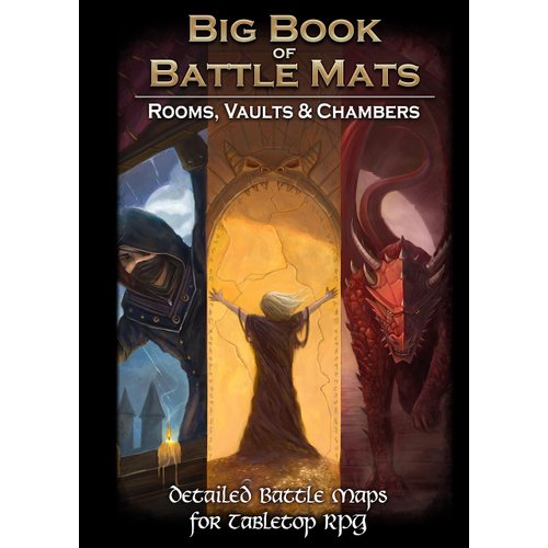 Big Book of Battle Mats Rooms Vaults & Chambers by Loke, Board Game Maps
