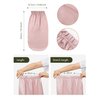 LilySilk Extra Long Silk Bonnet Sleep Cap for Women Soft Adjustable Hair Bonnet for Braids,Curly,Long Hair- Soft Elastic Band, Rosy Pink