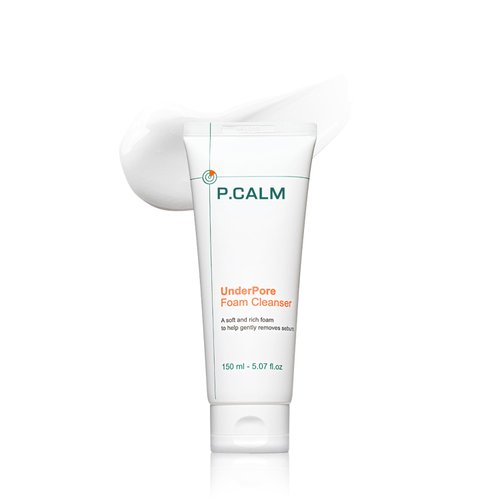 P.CALM UnderPore Foam Cleanser 150ml | Vegan Gentle Deep Pore Cleansing Facial Wash for Sensitive Skin | Korean Skincare