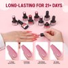 SAVILAND Jelly Gel Nail Polish Set, 30 Colors Translucent Nude Pink Transparent Nail Polish Set with 180 Sheer/Matte/Glossy Effects for Nail Salon DIY Home Christmas Holiday Gift Set