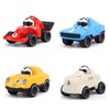 Elementoy 4-Pack Alloy Press and Go Toy Cars, Die-cast Collectible Model Race Cars, Birthday Christmas Holiday Party Gift for Kids 3+, Adults, and Collectors, Multi-Color (Cars #1 to #4)