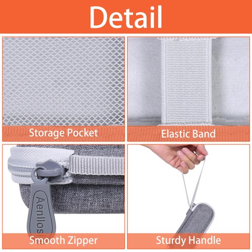 Aenllosi Hard Carrying Case Compatible with iHealth No Touch Forehead Thermometer for Adults and Kids,Holder for Newborn Infrared Thermometer(Case Only)