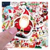 50Pcs Christmas Decorations Stickers for Christmas Holiday Stickers for Kids Adults Gifts Water Bottle Laptop Cup DIY Art Xmas Party Decoration Waterproof Vinyl Cute Santa Snowman Reindeer Sticker
