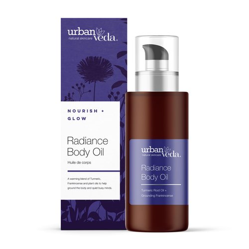 Urban Veda Natural Skincare Radiance Body Oil for Dry and Dehydrated Skin 3.3 Fl Oz