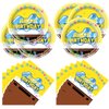 Yellow Birthday Party Supplies, 20 Plates and 20 Napkins, Yellow for Kids Birthday Party Decorations