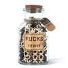 7Oz Fucks to Give, Jar of Fucks Gift Jar, Fuck Wooden Cutouts Letter Piece, Funny Swear Jar for Friends, Funny Gifts for Birthday, Gifts for Mom, Valentines Day Gift, Gag Gift, Small Gift, Desk Decor