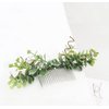 FIDDY898 Wedding Bridal Comb Camellia Hair Comb Ranunculus Green leaf Floral Clip Headpiece 2033