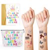 Its Me Hi Im The Birthday Girl Cosmetic Bag with 50PCS Temporary Tattoos and a Birthday Card Gift Birthday Set, Birthday Party Decorations Favors for Girls women Fans Birthday Celebration