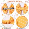 HIFANMM Back to School Headband For Girls, Yellow Pencil Bows Hair Clips Hair Accessories, Students Teachers Outfits Non Slip Hair Band for Girls First Day of School Supplies (Yellow, standard)