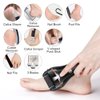 Electric Foot Callus Remover,Pedicure Tools for Feet Foot Care Kit,Callus Remover for Feet with 3Roller Heads,2Speed,Battery Display Pedicure Kit for Remove Cracked Heels Calluses&Hard Skin