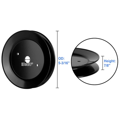 UP2WIN Spindle Pulley 153535 Mower Deck Pulley Compatible with Craftsman Mower Craftsman LT1000 LT2000 Husq Z254 2548 Poulan Pro Sears Riding Lawn Mower Tractor with 42" 48" 54" Deck, Replace 173436