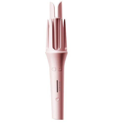 Automatic Hair Curling Wands, Pink Hair Curling Iron Self Curling Wand with Long Barrel, 30min Auto Off, Automatic Hair Curler with 4 Temps Up to 430℉