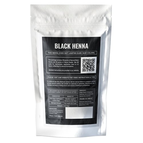 Henna Cosmetics Cypri Natural Henna Hair Color Dye, 100% Pure Henna Powder for Hair Growth Organic (Black, 100 Gr + Free 50 Gr.)