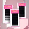 TDANCE Cashmere Easy Fan Lash Extensions Self Fanning Mega Volume Lash Extensions 0.07mm D Curl 15mm Single Length Matte Black Eyelash Extensions(0.07-D,15mm)
