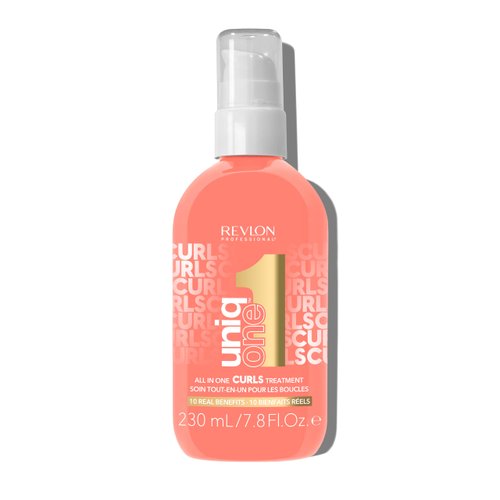 UniqOne Curly Hair Leave-in Treatment – Multi-Benefit Hair Treatment for Curly, Wavy and Coily Hair, 7.8 Fl Oz (Pack of 1)