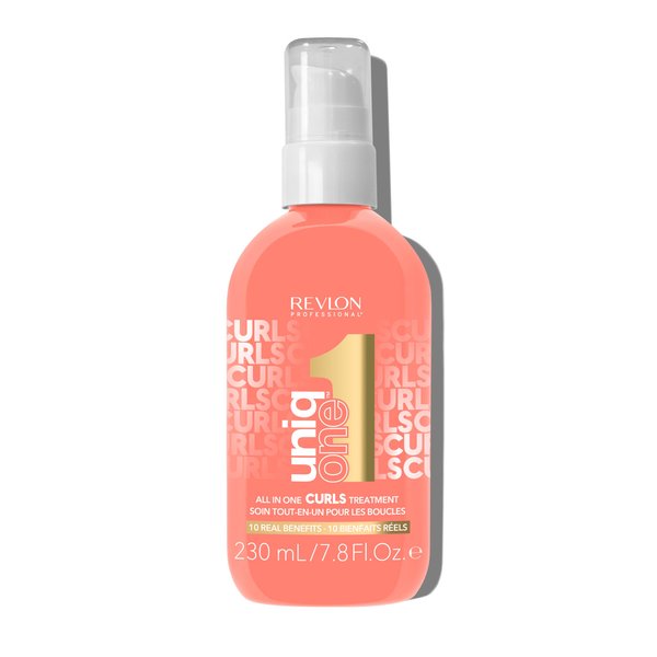 UniqOne Curly Hair Leave-in Treatment – Multi-Benefit Hair Treatment for Curly, Wavy and Coily Hair, 7.8 Fl Oz (Pack of 1)