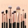 Double Sided Makeup Brushes, Docolor 6Pcs Double Ended Eyeshadow Brush Set Professional Eye Makeup Brushes Set Foundation Eyeshadow Blending Eyebrow Travel Make Up Brushes Kits
