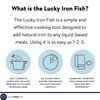 Lucky Iron Fish Ⓡ A Natural Source of Iron - The Original Cooking Tool to Add Iron to Liquid-Based Meals, Reduce Iron Deficiency Risks - an Iron Supplement Alternative, Ideal for Menstruators & Vegans