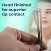 Bianco Brothers Professional Grade Stainless Steel Tweezers | Strong and Rust Resistant Tweezers with Straight Tip Design for Precision and Comfort | Perfect for Facial Hair Removal for Women & Men.