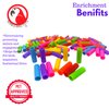 Bonka Bird Toys 2469 Pk 100 Colorful Plastic Tube Beads Foot Talon Craft Part Bird Toys Conure Parrotlet Quaker and Similar