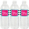 50's Sock Hop - 1950s Rock N Roll Party Water Bottle Sticker Labels - Set of 20