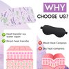 Permotary 20 Packs Steam Eye Mask, Heated Eye Mask Lavender Disposable Warm Compress Patches, Self Heating Eye Masks, Comfortable and Relax Sleep Mask, Relief Eye Fatigue, Spa Gifts, Travel Essentials