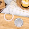 1 Filter and 3 Silicone Gasket Seals Replacement for Aluminium Moka Pot and Stovetop Espresso Coffee Maker (9 Cup)