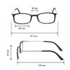 KoKoBin Ultra-thin anti-blue reading glasses, anti-glare glasses,Black 2.50