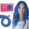 WENNALIFE I Tip Hair Extensions Human Hair, 50g 100s 14 Inch Blue Remy Itip Human Hair Extensions Invisible Itips Straight I Tips Fusion Extensions Real Human Hair