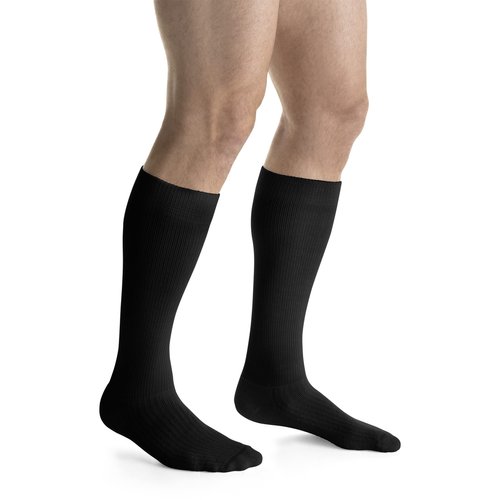 JOBST Activewear 20-30 mmHg Knee High Compression Socks, Small, Cool Black