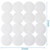Webos Anti Slip Shower Mat: Natural Rubber Non Slip Bath Mat for Tub with Strong Suction Cups Bathtub & Tub Mats for Elderly and Kids Bathroom Square Shower Floor Stall matt (White, 21X21)
