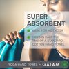 Gaiam Yoga Hand Towel, Granite Storm/Citron 30.00" x 20.00"