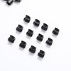 DIYOVNAK 100-Piece Pack of 0.39inch/1cm Hair Claws Clips - Plastic Mini Hairpins for Women & Girls - Hair Accessories & Gifts - Hair Clip Clamp (100 pieces-black)