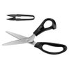 Pinking Shears for Fabric, Zig Zag Scissors, Ergonomic Grips, Ultra-Sharp, Professional Peaking Shears for Sewing, Craft, Dressmaking, 9 Inch, Black