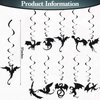 Zonon 44 Pieces Dragon Party Supplies Halloween Dragon Theme Cake Decoration Happy Birthday Hanging Banner Swirls Cupcake Toppers Set for Dragon Theme Birthday Party Supplies