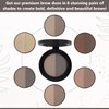 Mellow Cosmetics Brow Duo - Luminous Eyebrow Powder for Natural Looking, Voluminous Brows - Eyebrow Filler for Brows - Vegan Brow Definer - Chocolate