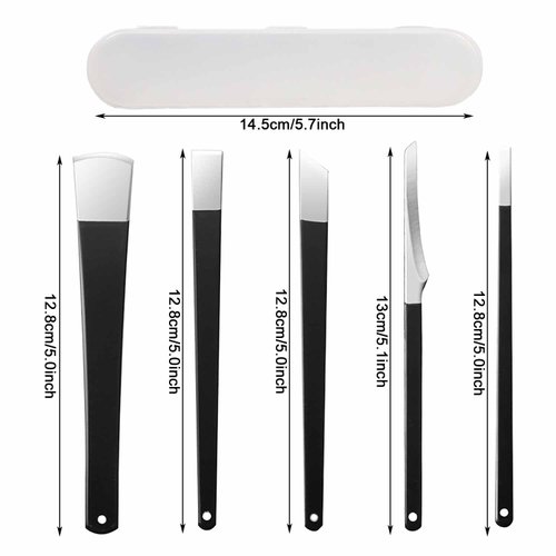 5 PCS Pedicure Shavers Set?Professional Foot File Dead Hard Skin Feet Heel Cuticle Callus Shaver Foot for Beauty Salon