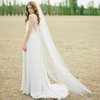 Bmirth 1 Tier Bride Wedding Veil Cathedral Length Ivory Bridal Veils Tulle Hair Accessories 118" Long Veils for Women