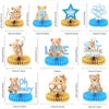 10 Pcs Bear Baby Shower Party Supplies Bear Honeycomb Centerpieces for We Can Bearly Wait Baby Party Decorations Table Honeycomb for Boys Kids Gender Reveal Baby Shower Wedding Birthday Party Favors