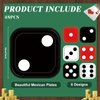 48PCS Dice Paper Plates Party Supplies Tableware Game Night Casino Themed Party Dinnerware for Las Vegas Party Themed Dice Square Plates Dish for Birthday Party Decorations Supplies Favor Poker Event