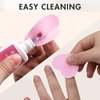 Embagol Eyelash Extension Glue Wipes 200 PCS Lint Free Nail Wipes Non-Woven Fabric Lash Glue Wipes Nail Polish Remover Wipes for Lash Extension Supplies (Pink)