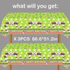 METIXOZE Buzz Cartoon Year Birthday Party Tablecloth Light Inspired Year Cartoon Story Party Table Cloths Buzz Birthday Party Decorations Supplies,3pcs