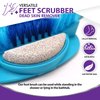 Mars Wellness Bath Scrubber and Foot Exfoliator - Feet Scrubber Dead Skin Remover - Shower Exfoliating Scrubber with Foot Pumice Stone - Shower Foot Massager Scrubber