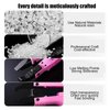 Joyzan Hair Extension Granule, Fusions Keratin Pellets Bead Hairing Extensions Granules Hot Melt Grain Making Nail Design Wig Glue Tip Rebond Bead Flat Tool Accessory Total 100g 2 Bottle DIY Accessory