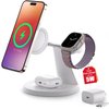 3 in 1 Wireless Charging Station for Apple Device: Fast Charging Station for iPhone and Watch with MagSafe, Stable Charger Stand for iPhone 12-16 & iWatch & AirPods