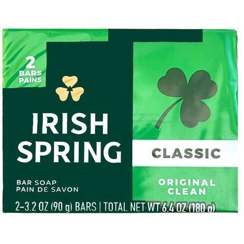 Irish Spring, Bar Soap, Classic, Original Clean, 2-Pack