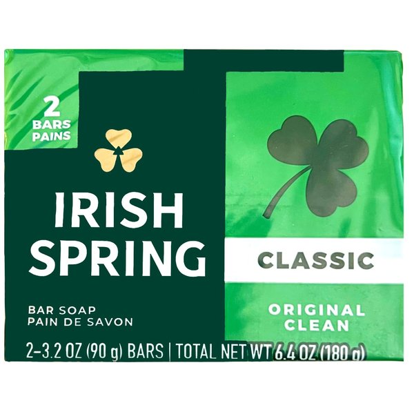 Irish Spring, Bar Soap, Classic, Original Clean, 2-Pack
