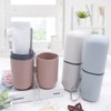 HEIPINIUYE Travel Toothbrush Holder, Toothbrush and Toothpaste Travel Case Portable Toothbrush Holder with Cover for Traveling Bathroom Business Camping School